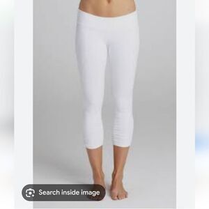 NWT BOBI LA SHIRRED LEGGING White Medium
